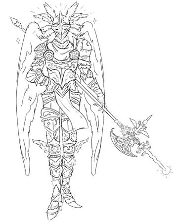 Full-body sketch no bg
